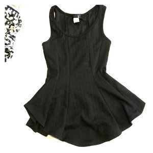 Wet Seal Black tank Peplum top 🖤